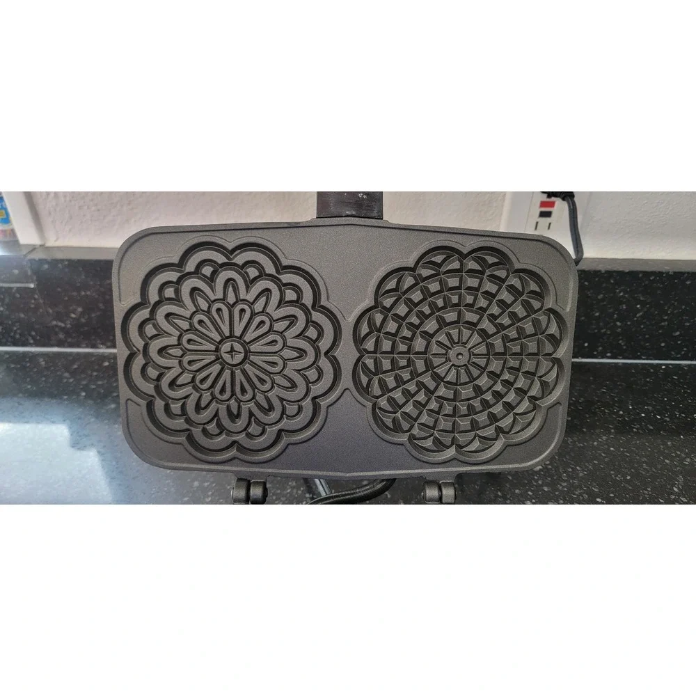 Vitantonio Pizzelle Chef 300 2-Slice Silver Chrome Electric Cookie Maker USA